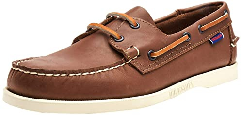 Sebago DOCKSIDES PORTLAND, Scarpe da Barca, Uomo, Marrone (Brown 900), 46 EU