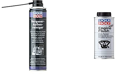 Liqui Moly 3325 Pulitore per Corpi Farfallati & 2678 Additivo Olio Motore Engine Flush