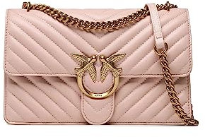Pinko Love One Classic Dc Sheep Napp, LOVE ONE CLASSIC DC SHEEP NAPP Donna, O81q_cipria-antique Gold, Taglia unica