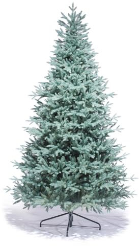 EveXmas - Adele Blau - 185cm - Künstlicher Weihnachtsbaum - Einfach zu montieren - Wunderschöne Baumspitzen aus 100% PE Spritzguss - Tannenbaum wie EIN echter