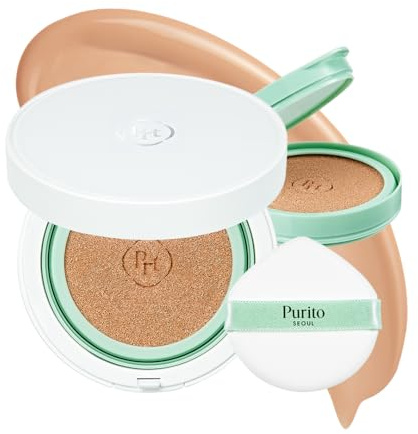 PURITO BB Cushion #13 Neutral Ivory für empfindliche Haut, 15 g | Wonder Releaf Centella Cushion, langanhaltende Foundation, makellose Deckkraft, K-Beauty