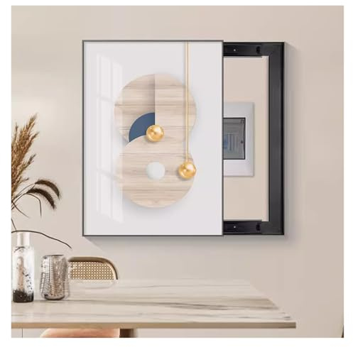 ZLYWE Quadri per Nascondere Scatola dei Contatori, Coprire Scatola del Contatore Staccabile Creativo, Coperchio Decorativo del Contatore Elettrico per Interni, Pittura Appesa al Muro (35x45cm)