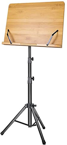 Notenständer aus Holz mit Aufbewahrungstasche, höhenverstellbar, für Schulen, Orchester, tragbarer Konzertständer für Musiker