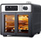 Rebonique 28L Air Fryer Oven with Rotisserie, 18 in 1 Large Air Fryer Cook Countertop Convection Oven, Oil Free Airfryer Fast Cooking Roast, Pizza, Bake, Grill, Toast, Dehydrate 1700W Full Accessory