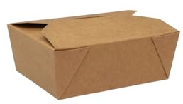 Vertduree Boîtes Repas Carton avec Couvercle – Kraft ou Blanc – 480ml à 1300ml – Emballage Alimentaire Jetable – Écologique – Lots 50, 100, 500 – 4 Tailles (MARRON, 480ML – Lot de 50)