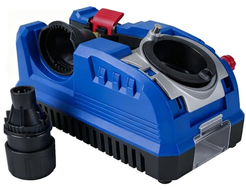 Drill Bit Sharpener for All Bits 3/32-3/4, High-Speed Portable Power Drill Bit Sharpeners, Adjustable 115°-140° Angles Drill Sharpener, Sharpens HSS, Carbide Steel, Masonry, Cobalt, Tin-Coated Bits