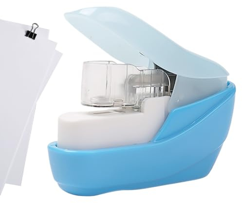 Stapleless Stapler Crimper - Staple Free Stapler, Compact Stapling Machine, Paper Fastener Tool | Eco Friendly Desk Staplering Design for Business Arts Office School Documents Paper