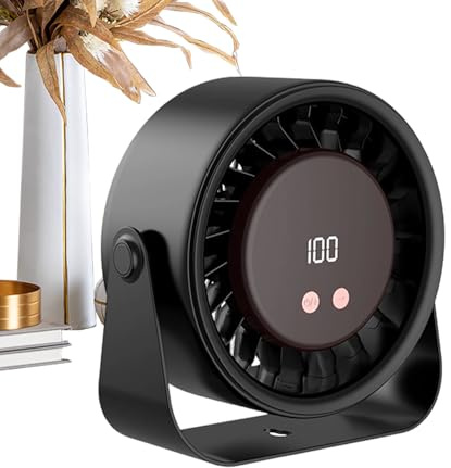 Ventilador de sobremesa pequeño,Herramienta de enfriamiento recargable | Ventilador USB Recargable | para Dormitorio, Estudio, Acampar, Senderismo, Playa, Picnic, Viajes, Autocaravana, Verano