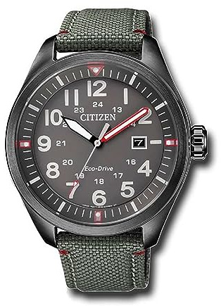 Citizen Herrenuhr 3 Zeiger AW5005-39H Nylon