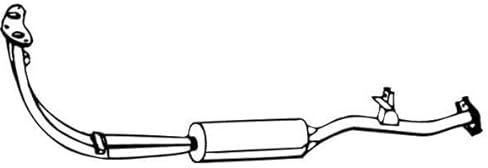 VEGAZ SZR-3 Silenziatore anteriore Anteriore Marmitta Anteriore Marmitta Anteriore