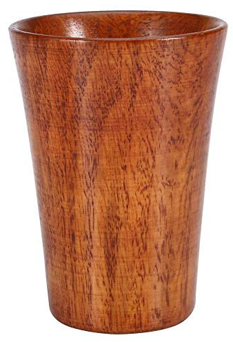 Tazza di legno, tazze di tè di legno primitive fatte a mano Boccale di birra di legno Boccale di caffè di legno Boccale di boccale Boccale di caffè naturale Boccale di boccale di legno Contenitore del
