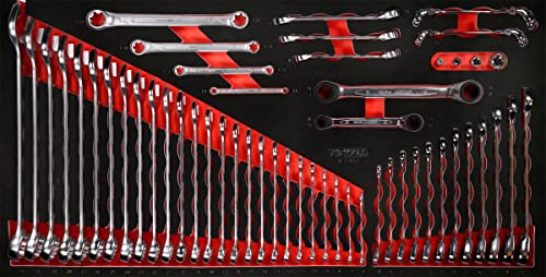 KS Tools 813.0053 Schraubenschlüssel-Satz in Schaumstoffeinlage, 53-tlg