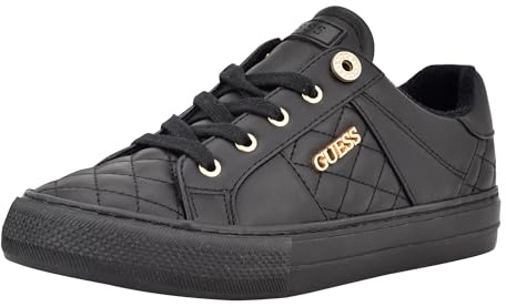 GUESS Women's Loven Sneaker, Black 005, 5 UK