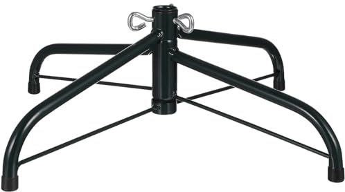 Angoily Pieds De Sapin De NoëL En Fer Support, Support De Sapin De NoëL Pliable De 40 Cm, 2Cm Tube MéTal Avec Pieds Et Vis, Grand Stable Pour L'ExtéRieur Et L'IntéRieur, Arbre Noel DéCoration
