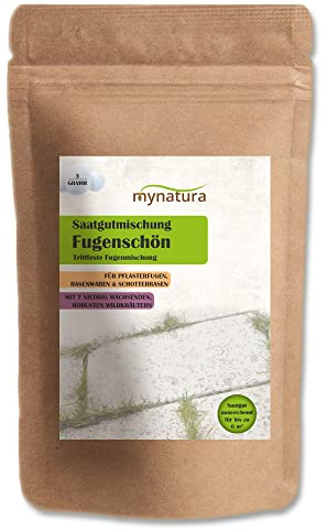 mynatura Fugenschön Saatmischung Fugen | Begrünen | Pflanzen | Blumen | Kräuter | Boden | Nachhaltigkeit | Natur | Artenschutz (3x3g)