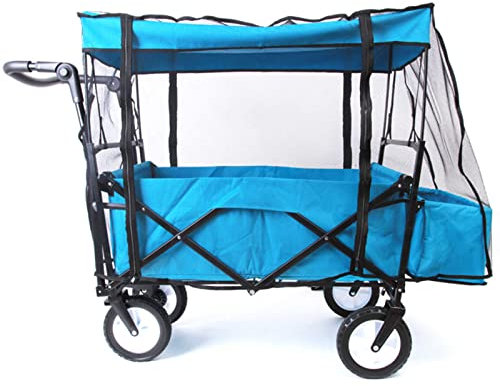 TMXKOOK Trolley Cart Bug Net Net Cover - EIN Muss -Zubehör für Push -Pull -Wagen, schützen Sie Ihre Kleinen vor Mücken