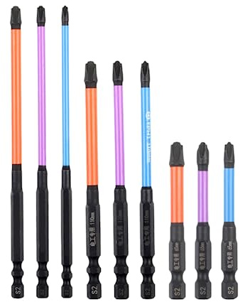 Embout de tournevis cruciforme à fente magnétique spécial pour électricien FPH1 FPH2 65-150 mm, embouts de tournevis antidérapants, pour disjoncteurs de prise d'électricien