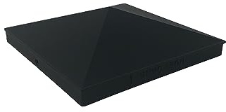 Nuvo Iron 8 x 8 Black Aluminum Ornamental Pyramid Post Cap - Pack of 12
