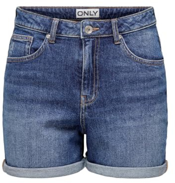 ONLY Onljosephine stretch shorts DNM Azg Noos, blå, L