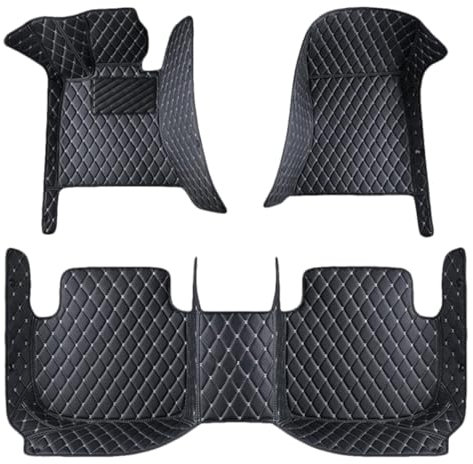 LICOME Auto Fußmatten Set für Land Rover Discovery Sport(5seats Without Slide) 2016-2024 LHD, Leder Autoteppich Allwetter wasserdichte rutschfeste Anpassen Auto Fussmatten Set, Auto Bodenmatte