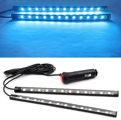 YnGia Feu de Jour avec Allume-Cigare, Phare antibrouillard Hors Route Voiture LED intérieur extérieur lumière drl 12v (Bleu Glace)