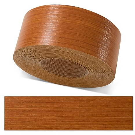 ben+camilla.com Kantenumleimer zum Aufbügeln | Kirschbaum Pore 45 mm x 5 m Rolle (matt mit Struktur) | Premium Qualität für professionelle Ergebnisse | Kantenschutz
