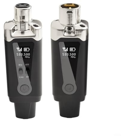 UHF Funkmikrofon, XLR-Sender und Empfänger, Multi-Kanal, drahtloses Mikrofon-Verbindungssystem, für Kondensatormikrofon