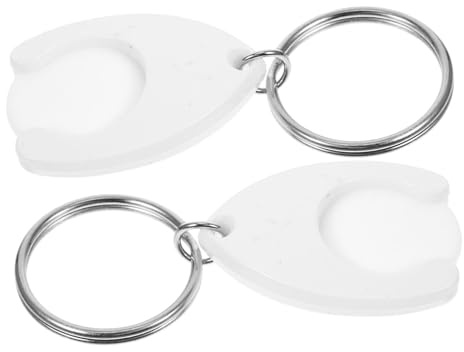 2pcs Shopping Cart Trolley Tokens Coin Holder Pouch Ring Coin Purse Keychain Carabiner Rolling Cart Collapsible Coin Holder Keychain Coles Locket Portable Trolley Remover Plastic