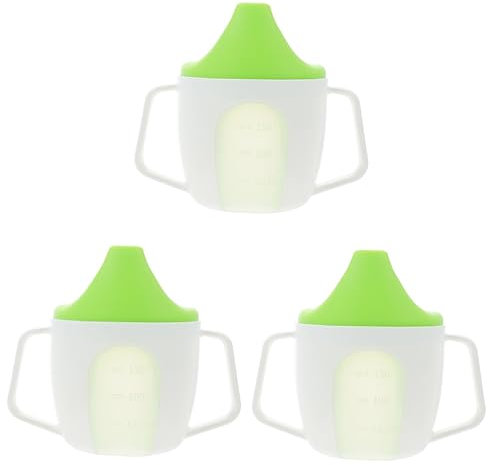 HAPINARY 3 Teiliger Schnabelbecher Mit Henkel, Becher Mit Griffen, Schnabelbecher Für Kleinkinder, Baby, Multifunktionsbecher, Mit Beschwertem Strohhalm,