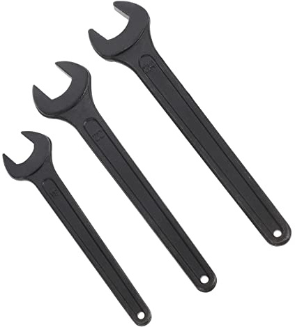 DIYEAH 3piezas Herramientas De Llave Inglesa De Metal Llaves Fijas Sola Cabeza Herramientas De De Mano Para Uso De Reparación De Bicicletas