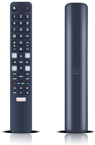 HZIME RC802N YU14 Remote Control for TCL Android Smart TV | NO setup required, fully functional, sensitive, for 32ES560 40ES560 43EP640 50DP660 50EP680 TCL Android TV models