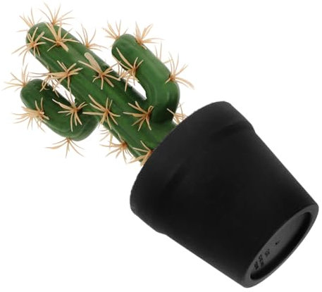 GLEAVI Piantine Finte Cactus in Plastico Lifelike Vaso Decorativo, Facile da Pulire e Durevole, la Decorazione della Casa e Soggiorno