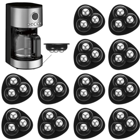 Josojoou 12 Stück Kugelrollen Schwerlast Selbstklebende Geräterollen（1） | 360 Grad Lenkrollen Mini Universalrollen Möbel Rollen Rollenrad Zum Kleben Für Küche Küchengeräte Kaffeemaschine Mixer