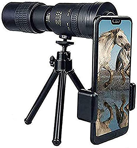 Regalo Super Teleobiettivo Zoom 10-300X40mm con Supporto per Smartphone e Treppiede per Spiaggia, Viaggi, Birdwatching, Campeggio, Escursionismo e Migliori Regali