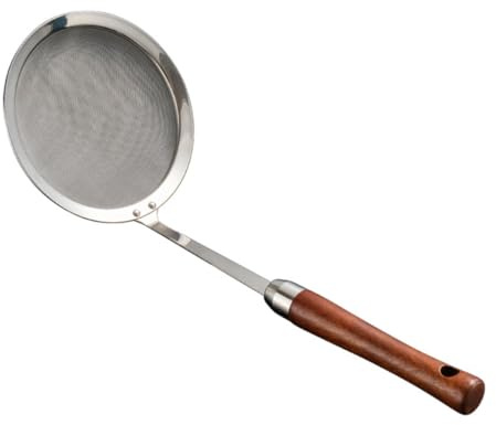 Toyvian Cucchiaio Filtro in Acciaio 304 con Rete Fina per Olio e Alimentare Colino Multiuso per Friggitrice e Cucina Resistente e Facile da Pulire per Verdure Carne e Uova Poached