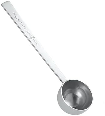 Coffee Scoop,15 ml Stainless Steel Coffee Measuring Spoon,Easy to Clean Sturdy Tablespoon Scoops with Long Handle,for Measuring Home Bakers Baking,Ground Coffees,Milk Brewin,Fruit