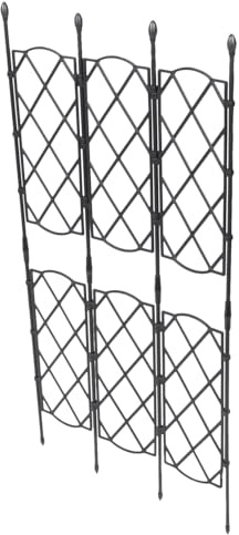 CIYODO Treillis Plante Grimpante Extérieur Acier Enduit Support Robuste pour Plantes Grimpantes Étagère de Jardin pour Vignes et Fleurs Tuteur Stable pour Balcon et Terrasse