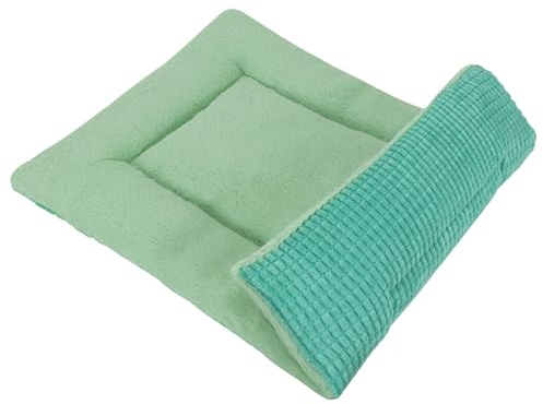 IEUUMLER Tapis de Lit pour Chien, Coussin pour Chat Doux et Chaud, Lavable en Machine, Canapé pour Animaux de Compagnie à Double Usage FC015 (61x41cm,Teal)