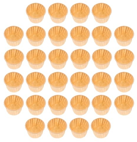 HEALEEP Molde para Cupcakes de Papel a Prueba de Grasa, Biodegradable, 100 Piezas, Adecuado para Repostería, Fiestas y Horneado de Pasteles y Dulces