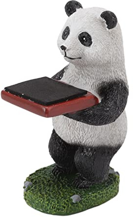 Stylebest Resin Klockställ Handgjorda Dekorativa Displayställ för Smyckeshållare för Hemmakontor 1 Enhet (Panda)