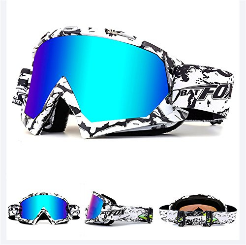 IHRKleid Motorrad Goggle Motocross Wind Staubschutz Fliegerbrille Snowboardbrille Schneebrille Skibrille Wintersport Brille Dirtbike Off-Road Schutzbrille