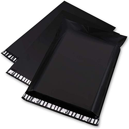 Switory 100pc 30,5cmx39,5cm Bolsas de correo polivinílicas, sobres de envío Sobres de correo Bolsas postales para publicar empaques - negro