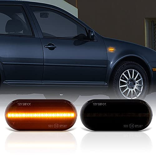 Recambo LED SEITENBLINKER passend für AMAROK, Polo 6N, 9N, Sharan, UP | SCHWARZ