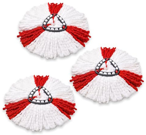 BONBELONG 3 Stück Wischmopp Ersatzköpfe Kompatibel mit Vileda Turbo 2-in-1 Mop, Wischmop Ersatzbezug, Mikrofaser Wischmob Ersatzmop Moppköpfe für Bodenwischer und EasyWring&Clean Mopp