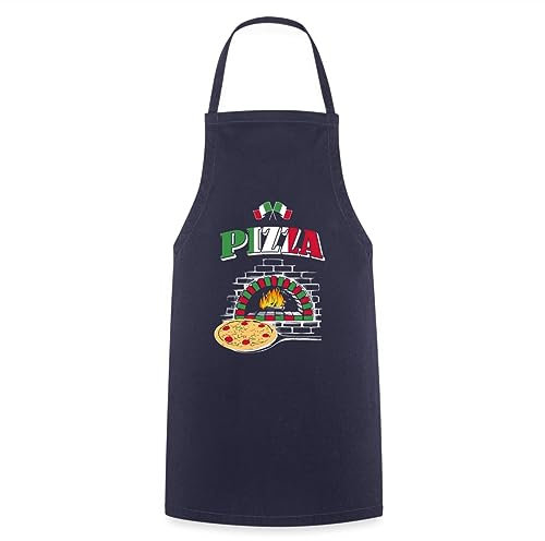 Spreadshirt Weltbester Pizzabäcker Pizza Geschenkidee Geschenk Kochschürze, One size, Navy