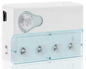 PONNYC Mini 4 LED Infrared PIR LED Light Bulb Sensor Motion Detector LED Light