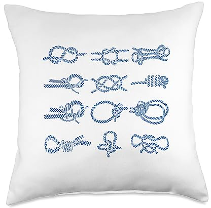 Sailing sailing knot knotting Throw Pillow, 18x18, Multicolor