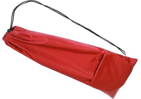 PATIKIL Badmintonschläger-Hülle, wasserdichte Oxford-Badminton-Schlägertasche mit Reißverschlusstasche und Zugband-Schultergurt, leicht, rot;