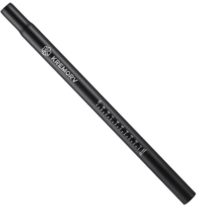 KREMORV Reggisella per Bicicletta in Lega di Alluminio Tubo Reggisella Nero con Diametro 25.4mm 27.2mm 28.6mm 30.4mm 30.9mm 31.6mm per Bici da Strada e Mountain Bike MTB BMX