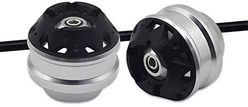 Motorrad Sturzpads Für H┐ONDA CB1000R CB 1000R CB1000 R 2018-2022 2021 Motorrad CNC Aluminium Vorderrad Gabel Slider Cap Fallschutz Pads (Farbe : Silver)